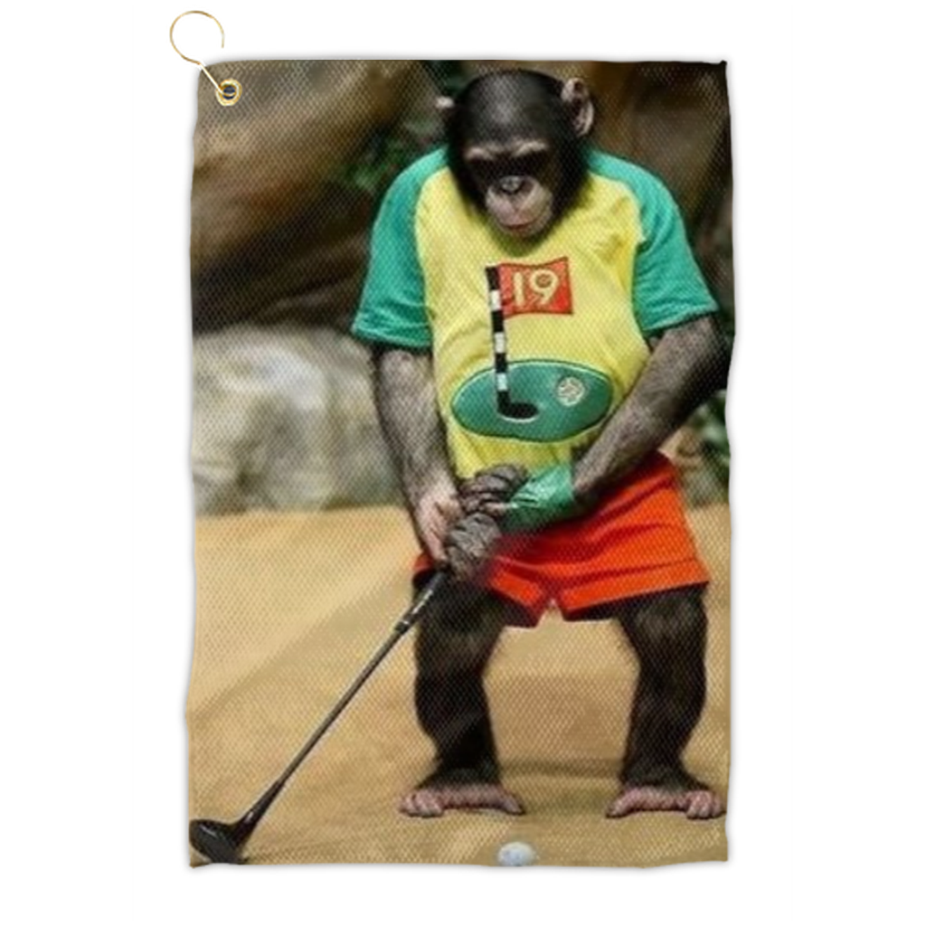 Golfing Monkey Golf Towel
